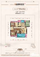 鼎仁御景首府4室2厅2卫110㎡户型图